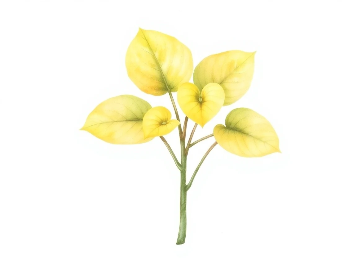 Watercolor illustration of Hosta 'Jarno'