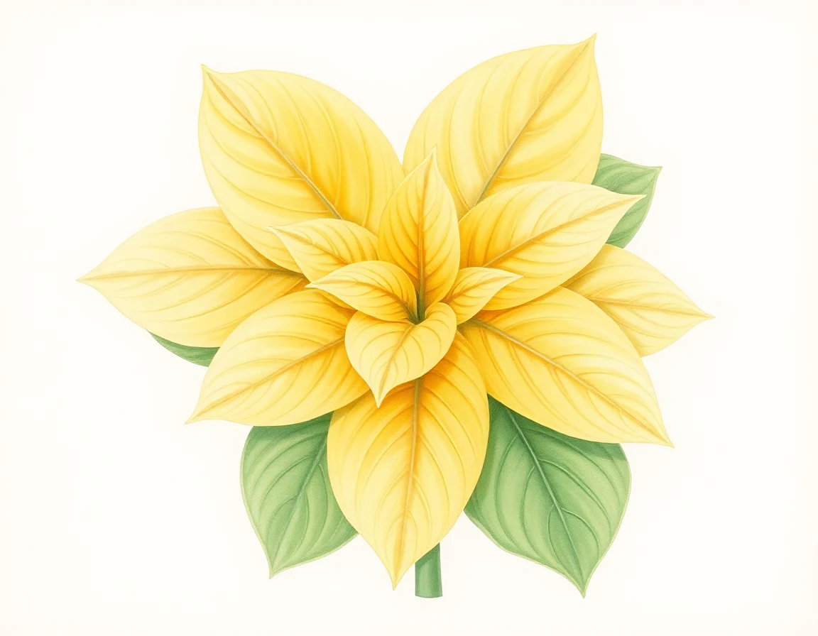 Watercolor illustration of Hosta 'Julia Gaede'