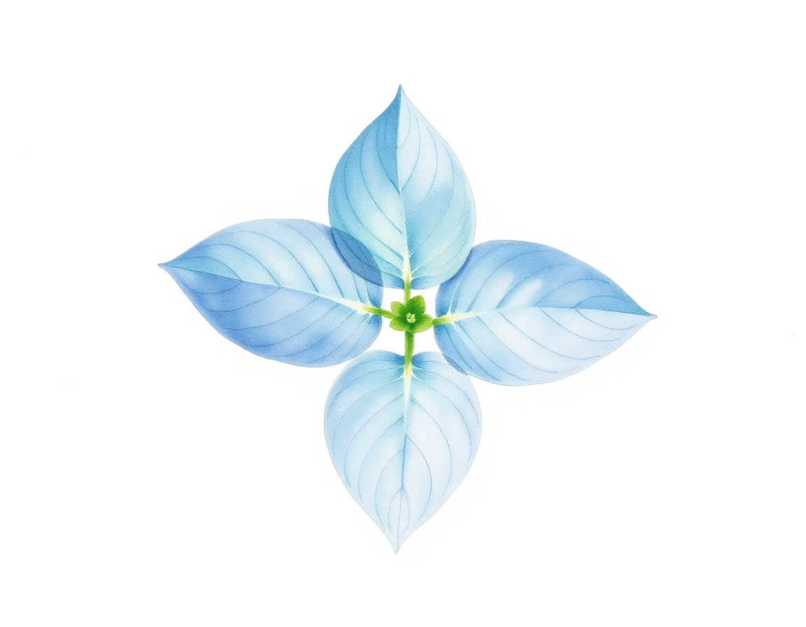 Watercolor illustration of Hosta 'Julia'