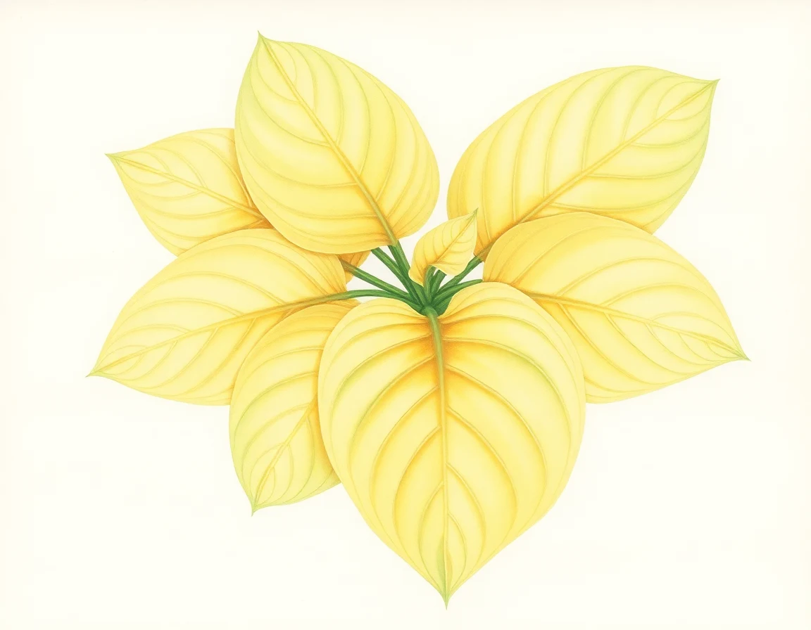 Watercolor illustration of Hosta 'Just for Jane'