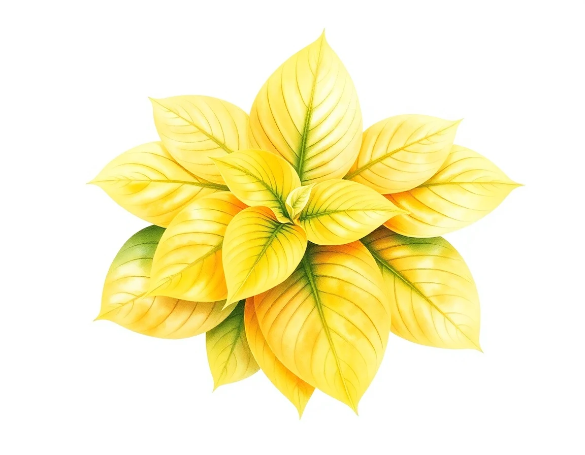 Watercolor illustration of Hosta 'Thomas Jefferson'