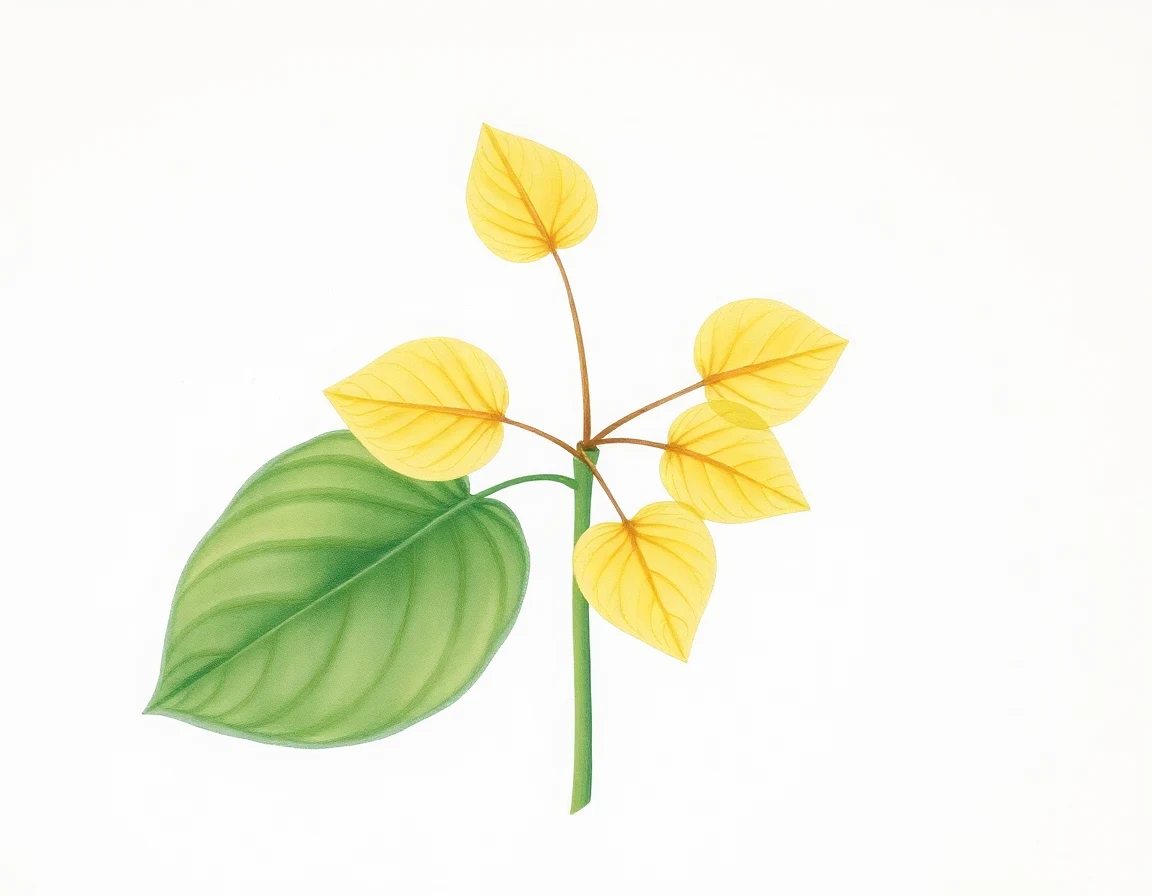 Watercolor illustration of Hosta 'Alma'