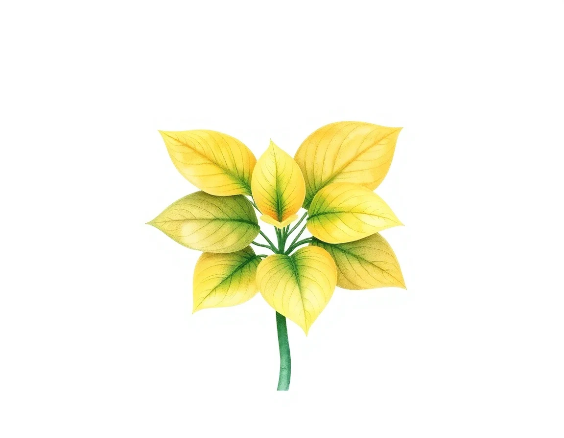 Watercolor illustration of Hosta 'Anna Boynton'