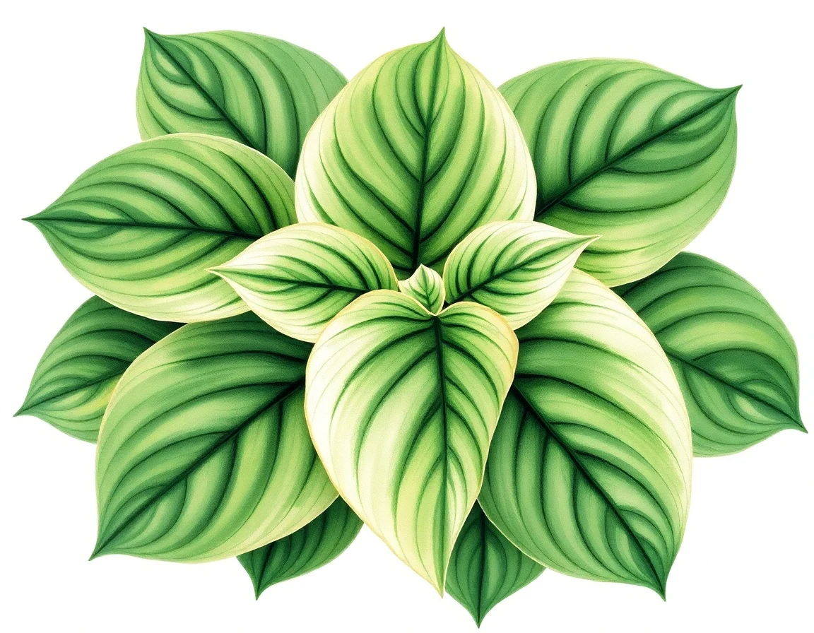 Hosta 'April Clown'