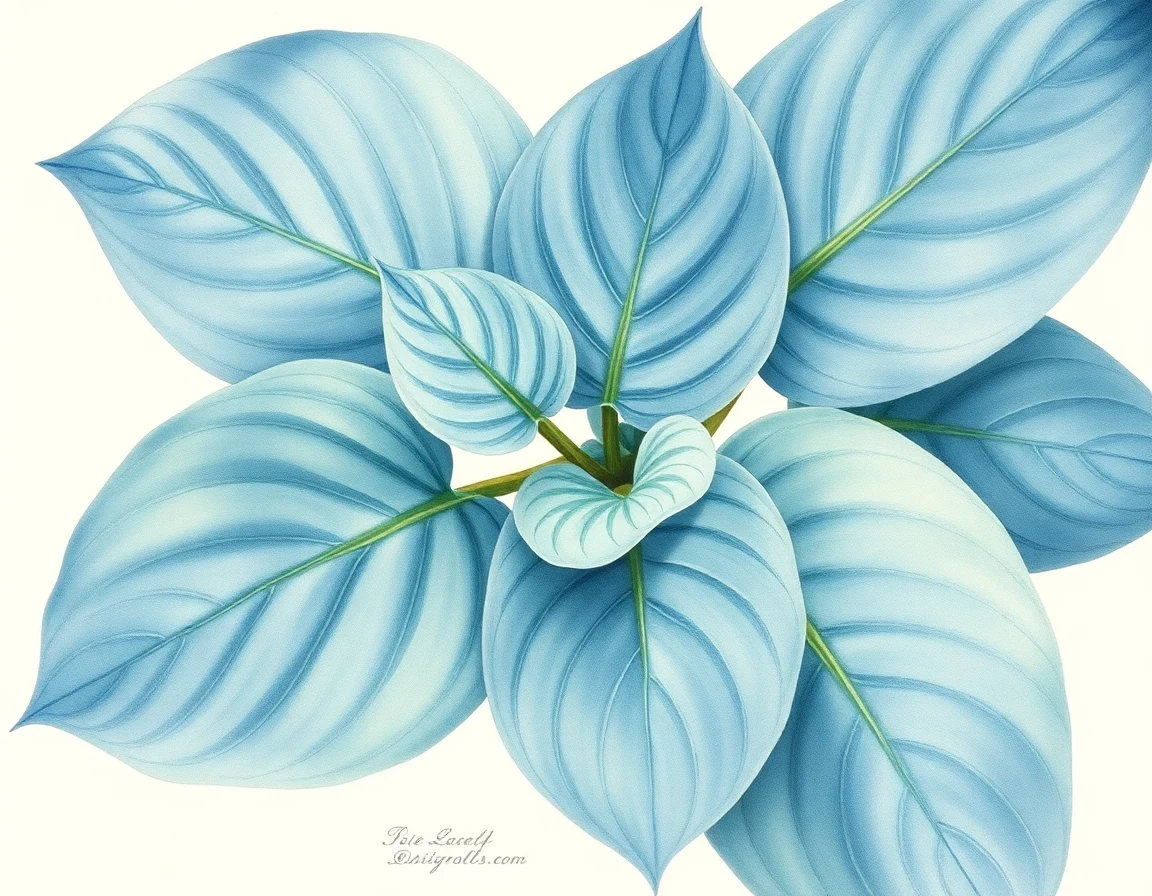 Hosta 'Bix Blues'