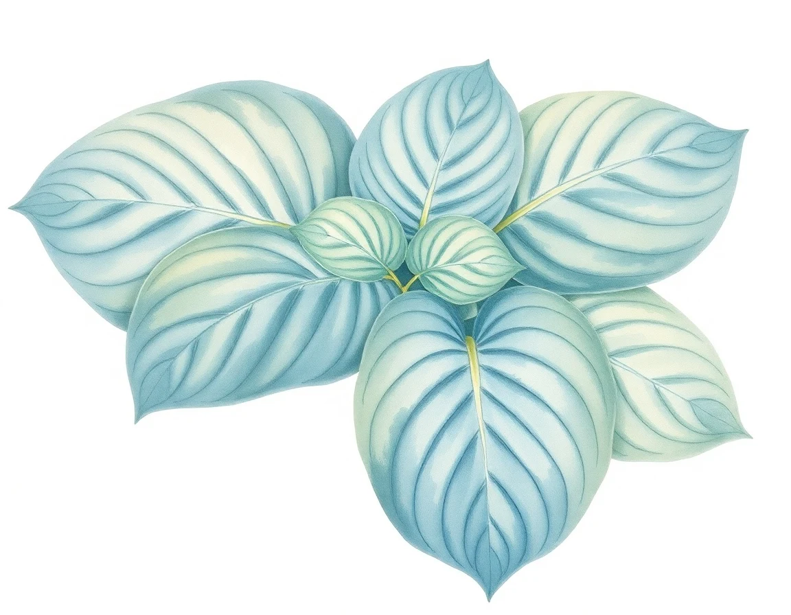 Hosta 'Blue Blazes Splashed'