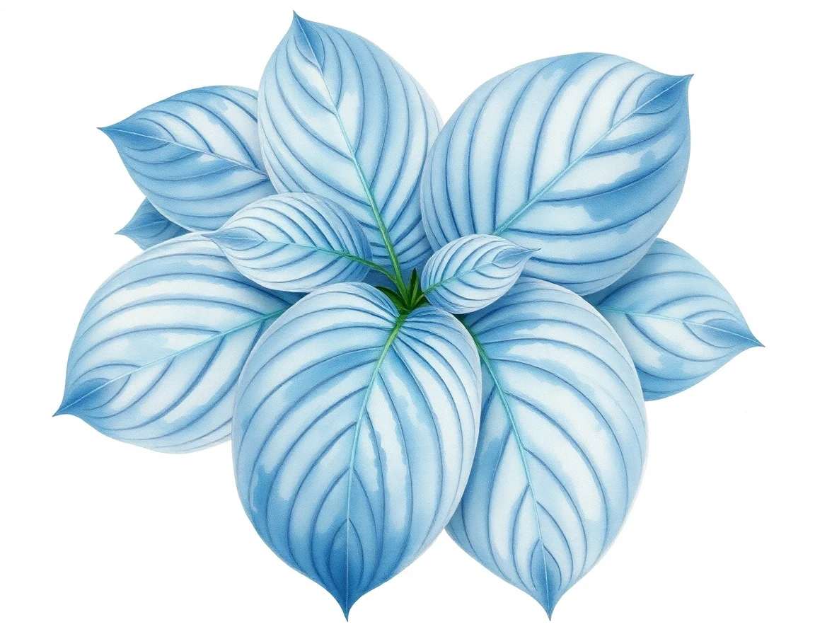 Hosta 'Blue Dragon Wings'