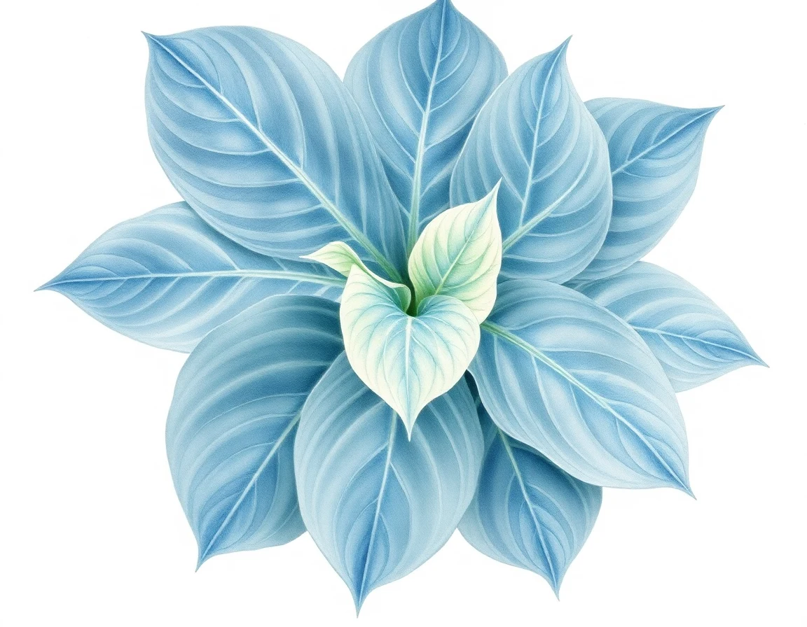 Hosta 'Blue Moonlight Cup'