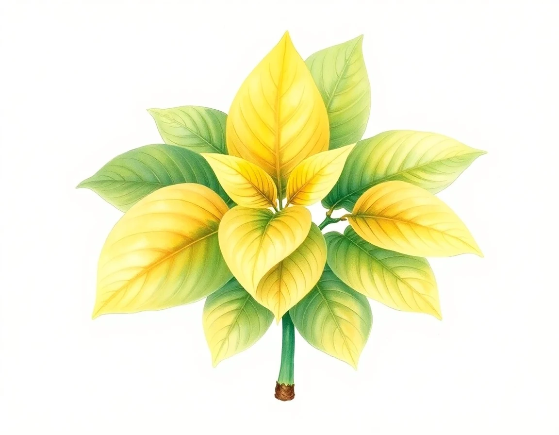 AI-generated watercolor illustration of Hosta 'Coast to Coast' (not a photograph)