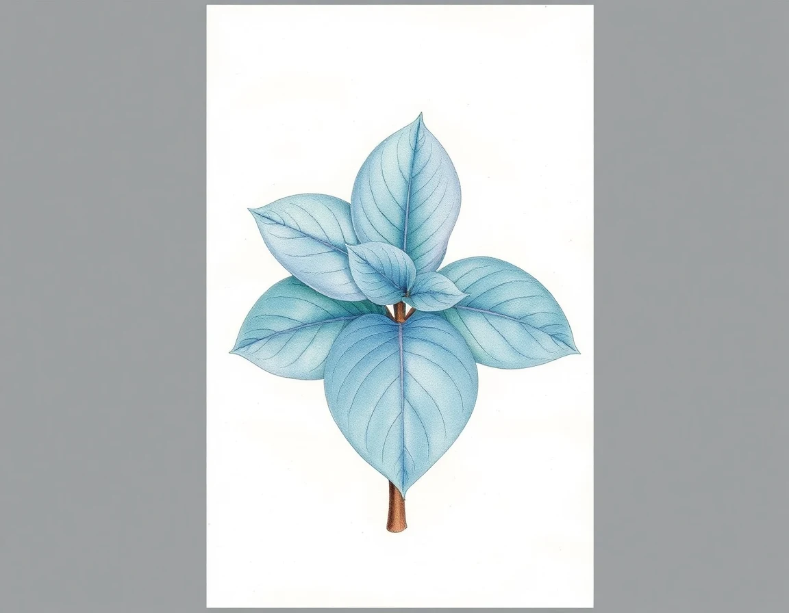 Watercolor illustration of Hosta 'Cooltini'