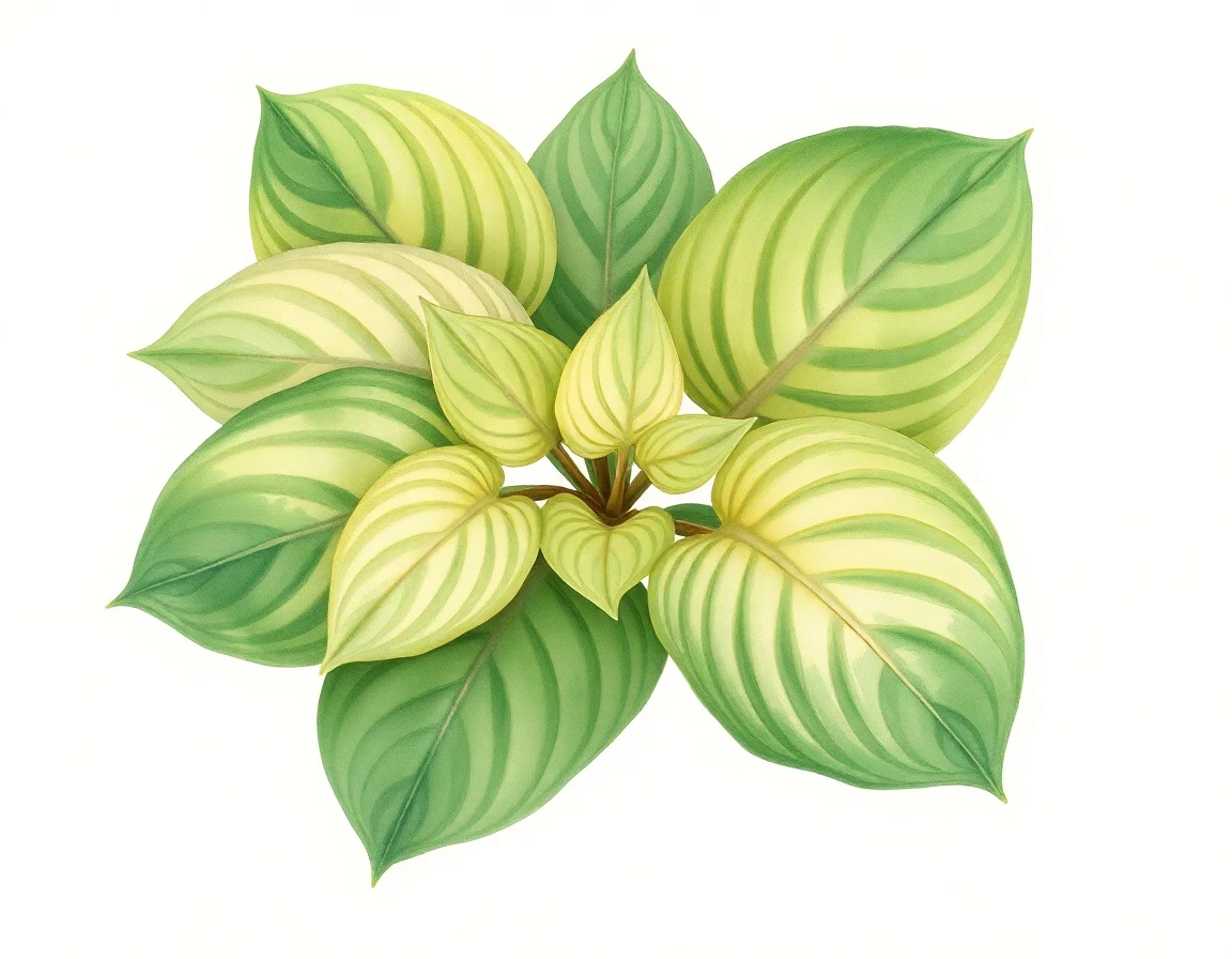 Hosta 'Craig Harlequin Bells'