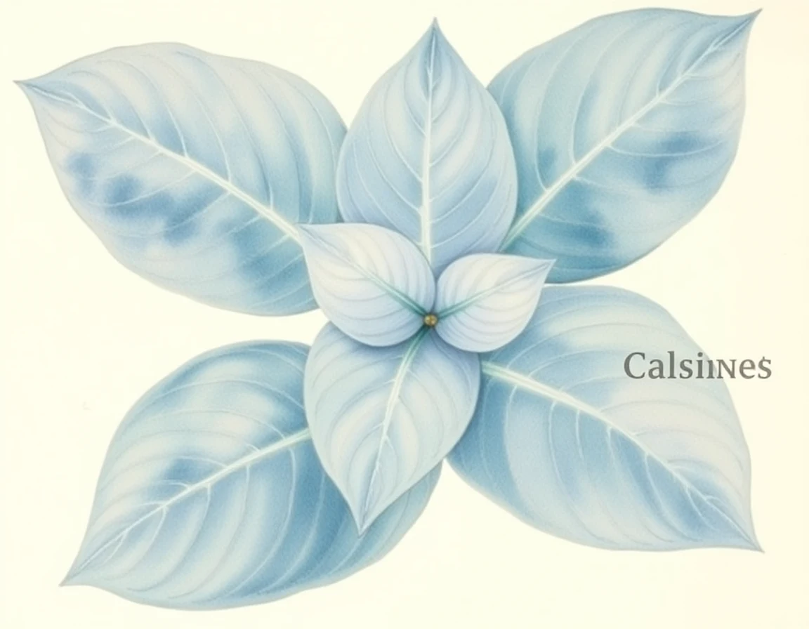 Watercolor illustration of Hosta 'Daredevil'