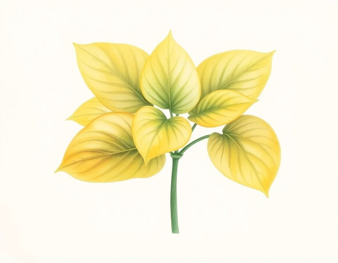 Watercolor illustration of Hosta 'Day Dream'