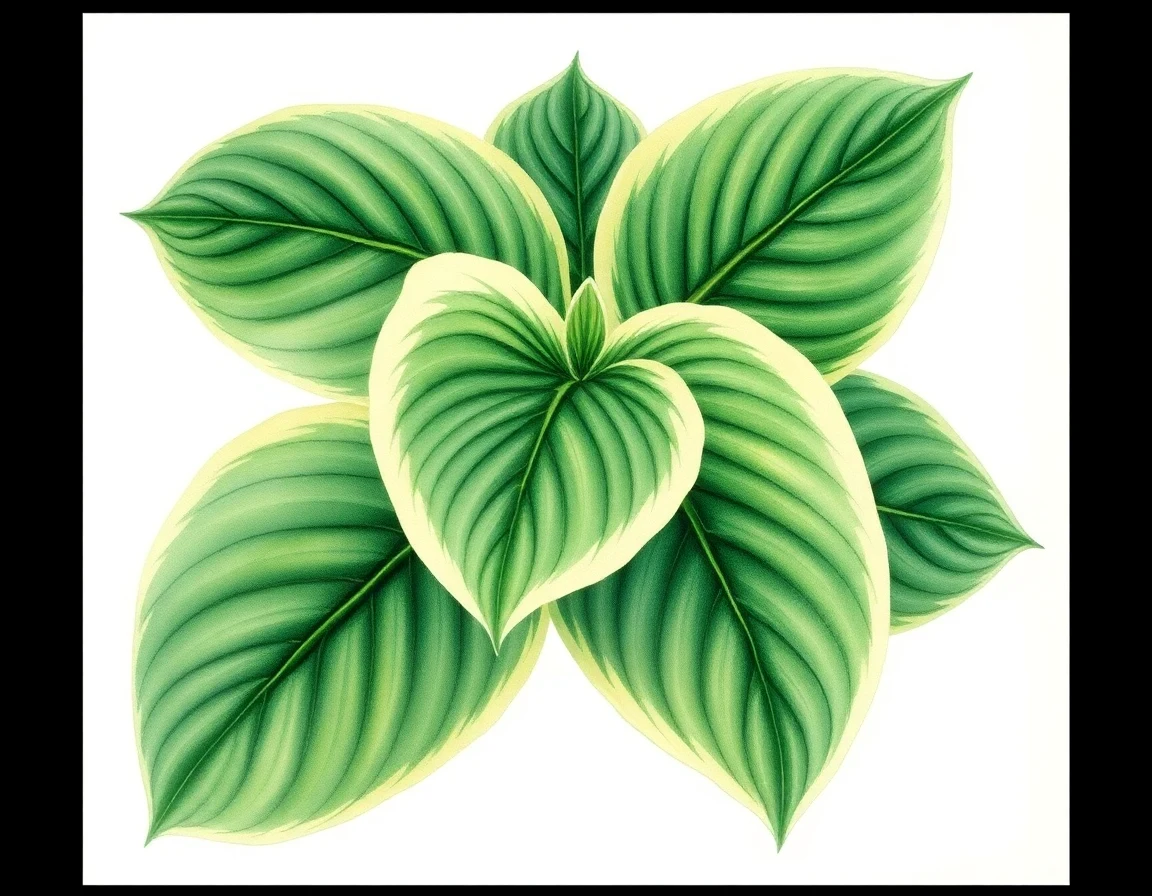 Hosta 'Eggs Benedict'