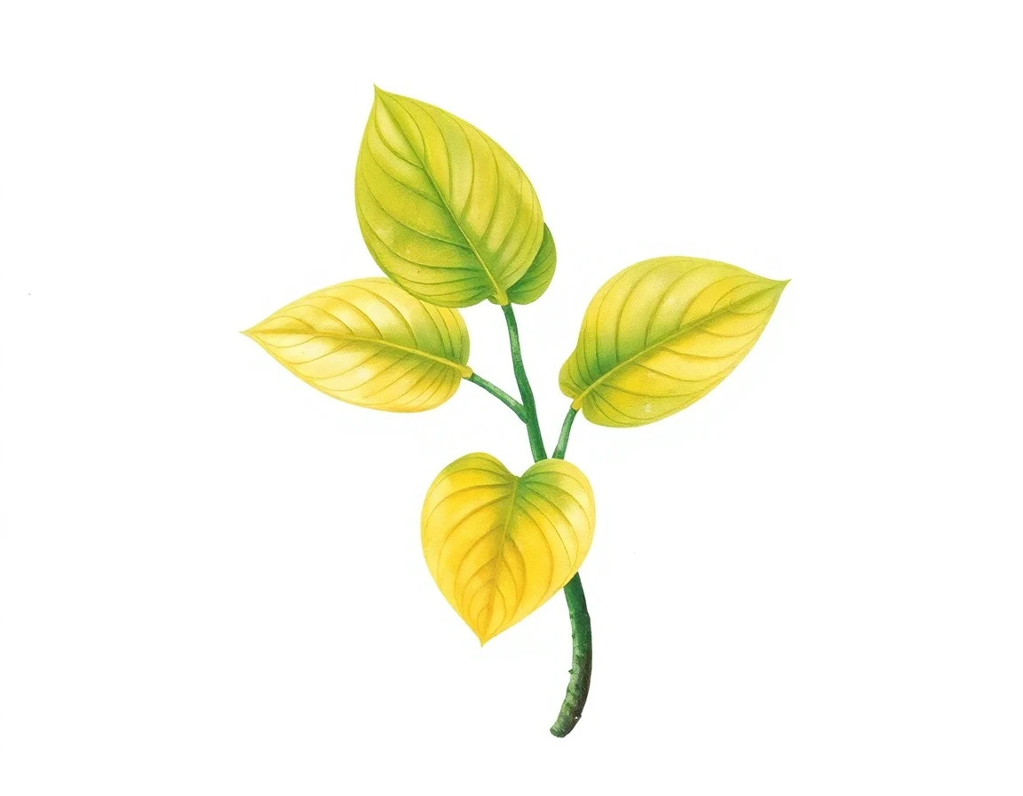 Watercolor illustration of Hosta 'Encore'