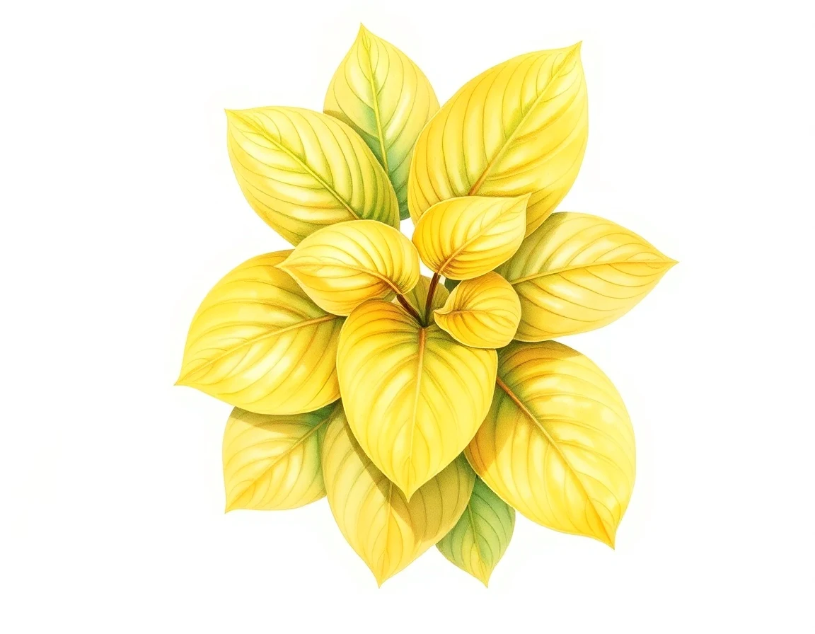 Watercolor illustration of Hosta 'Estelle Aden'