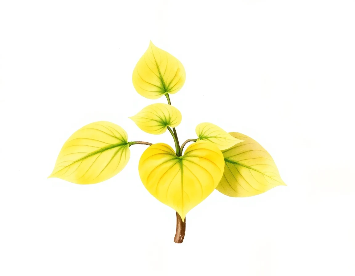 Watercolor illustration of Hosta 'Fairy Frizzle'