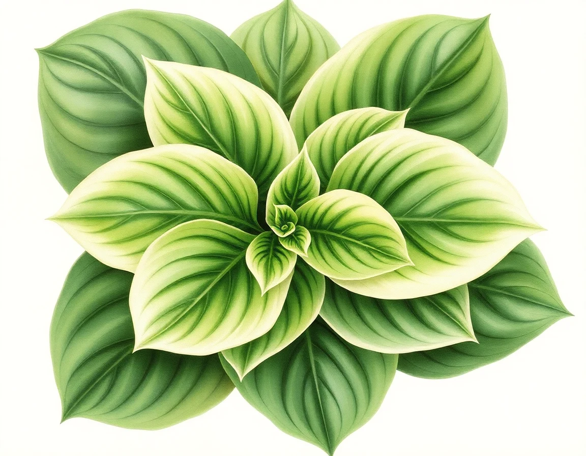 Hosta 'Flame Stitch'