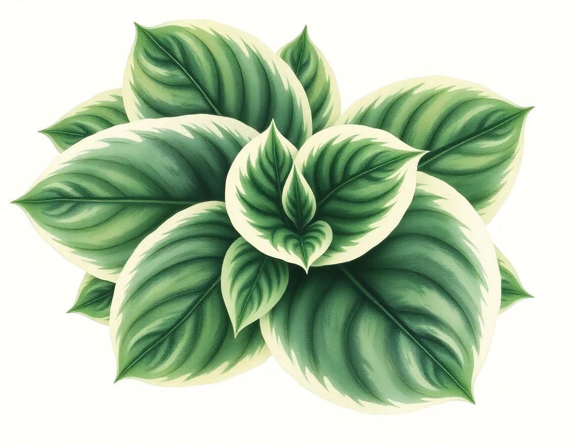 Hosta 'Frosted Evening'