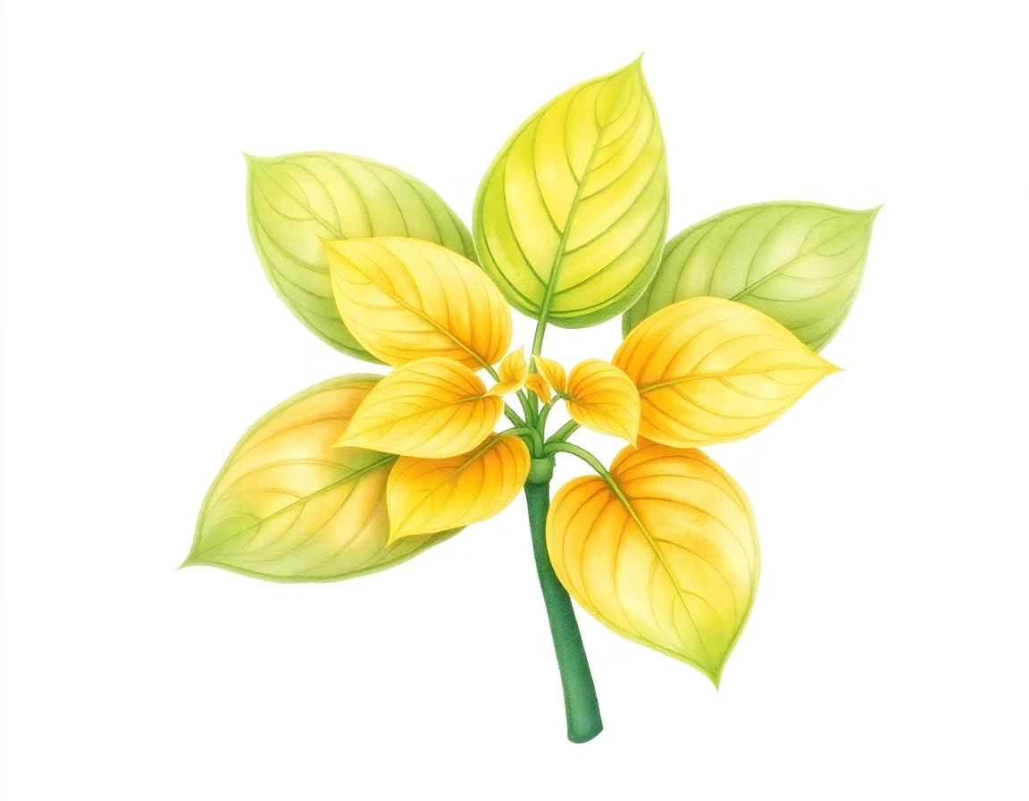 Watercolor illustration of Hosta 'Gosan Mina'