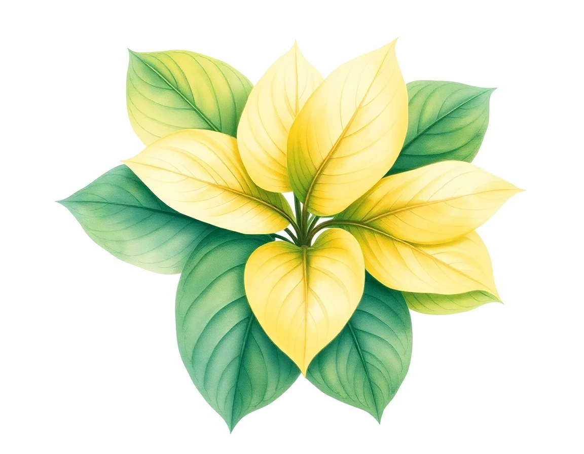 Watercolor illustration of Hosta 'Grand Boys'