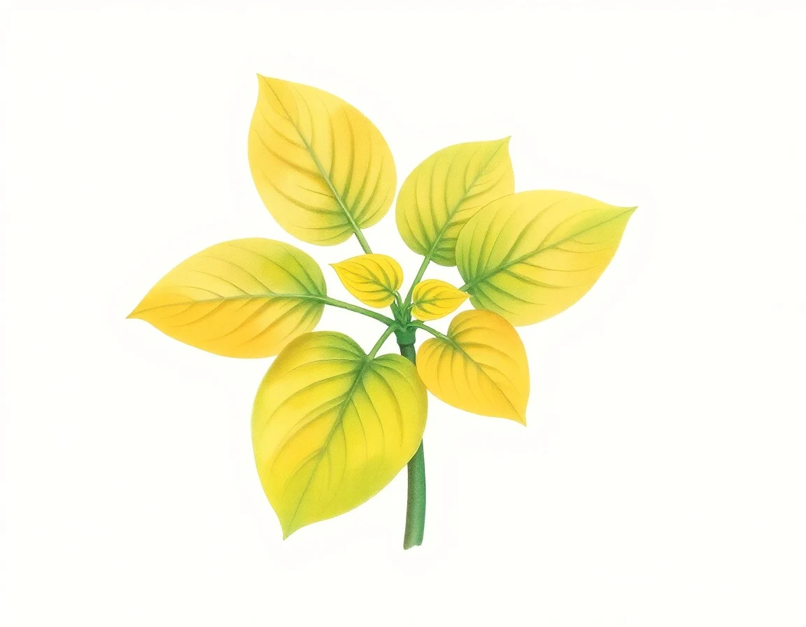 Watercolor illustration of Hosta 'Green Line'