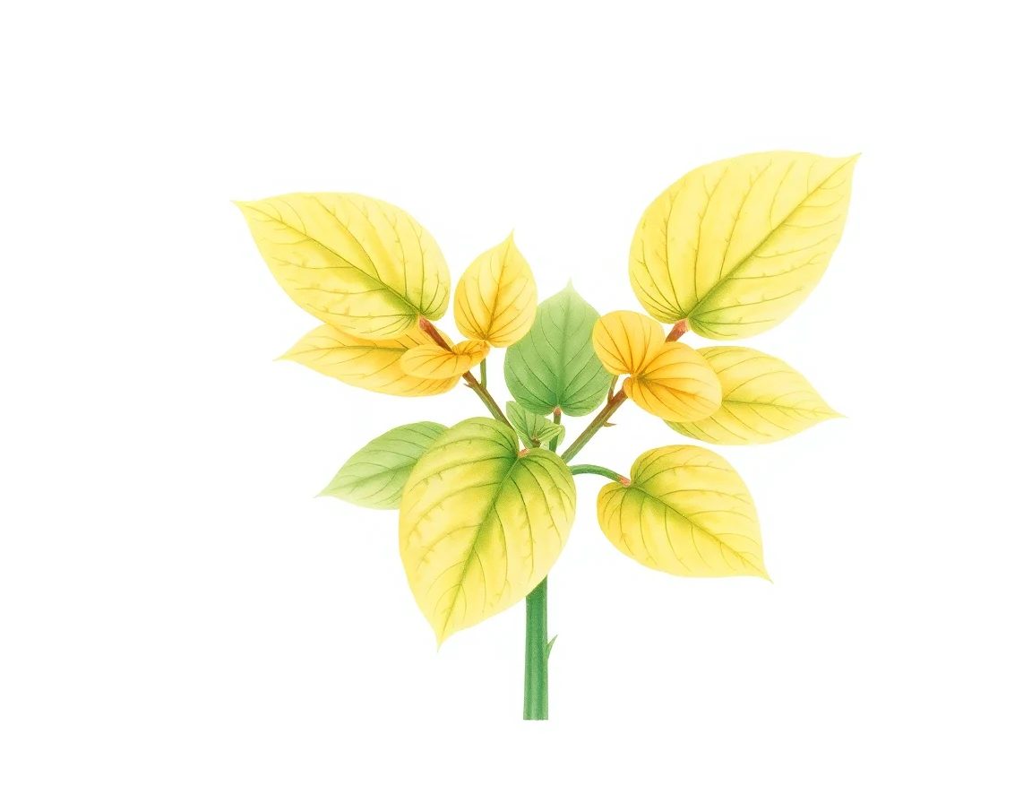 Watercolor illustration of Hosta 'Hannah Hanson'