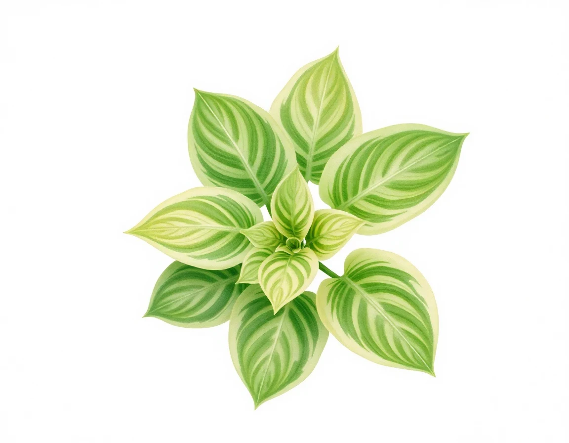 Watercolor illustration of Hosta 'Helen Field Fischer'