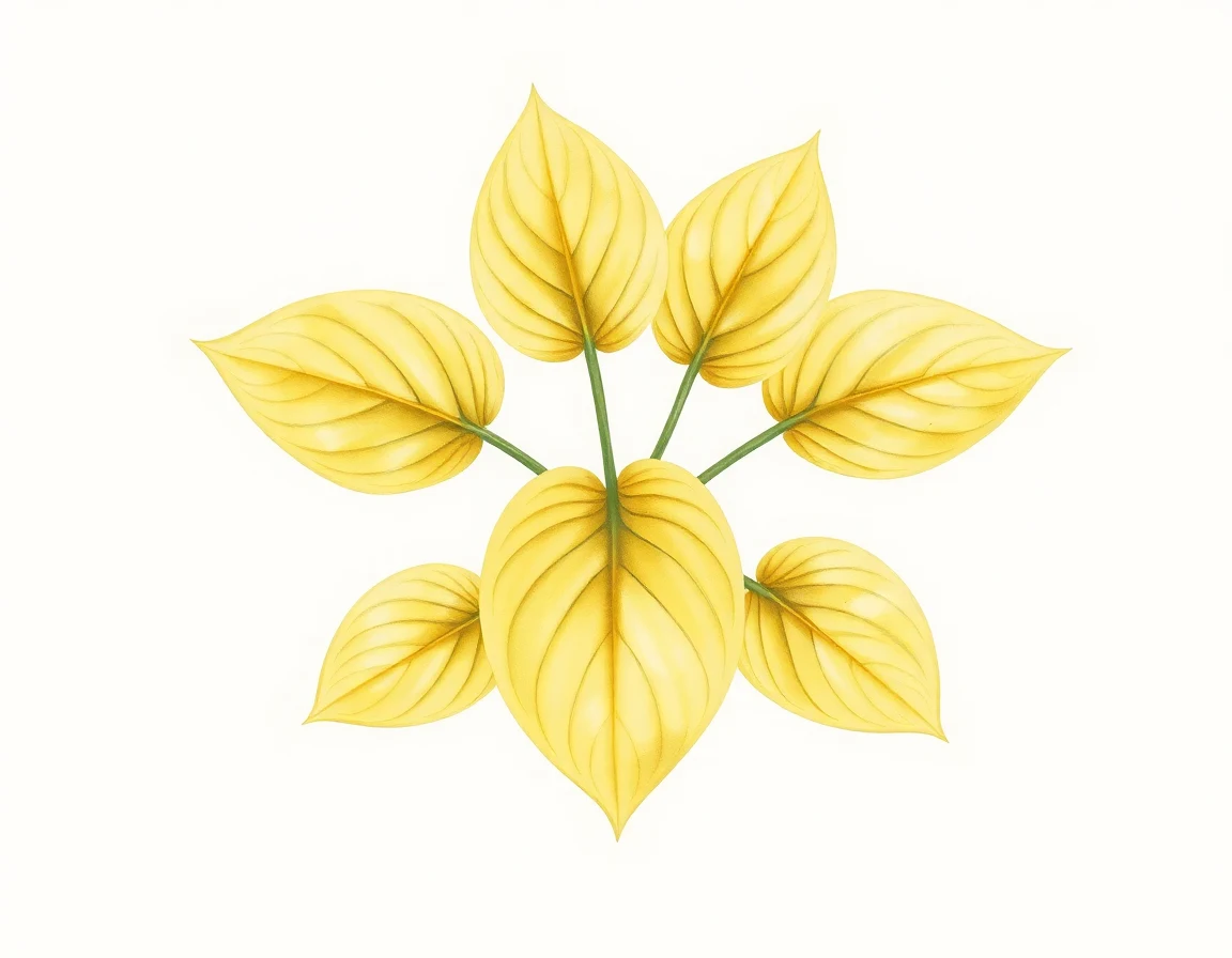 Watercolor illustration of Hosta 'Hidden Cove'