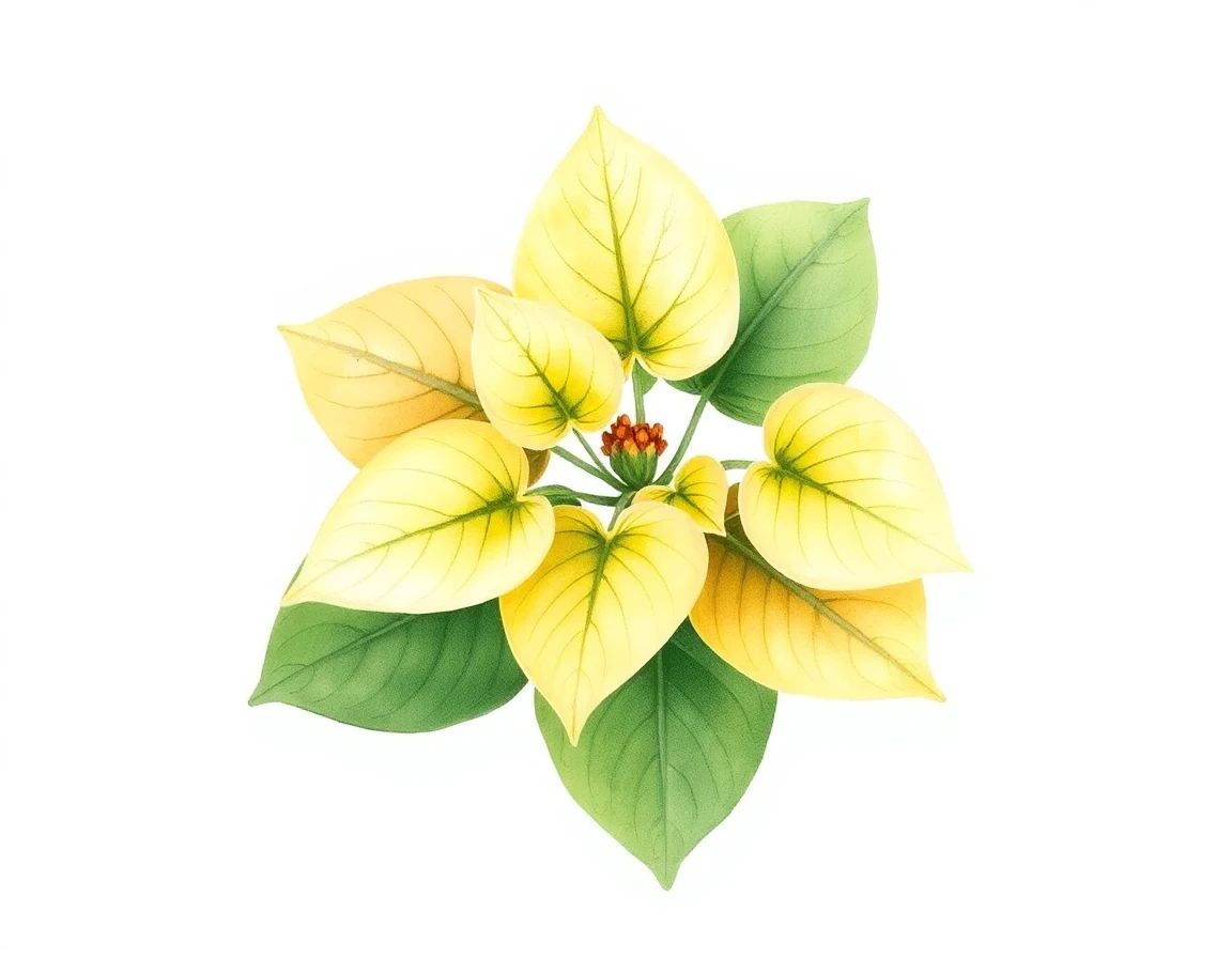 Watercolor illustration of Hosta 'Hideko Tajima'