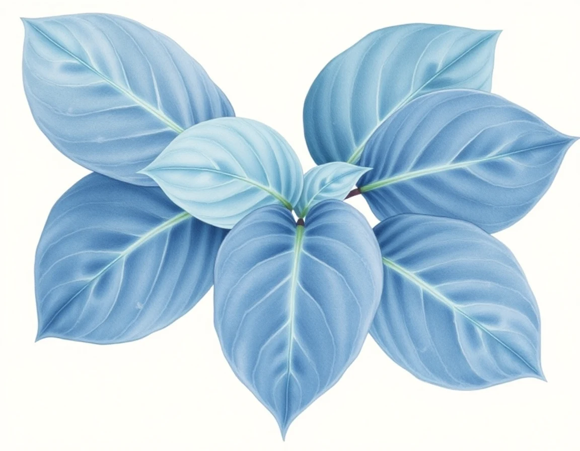 Watercolor illustration of Hosta 'Imperial Potentate'