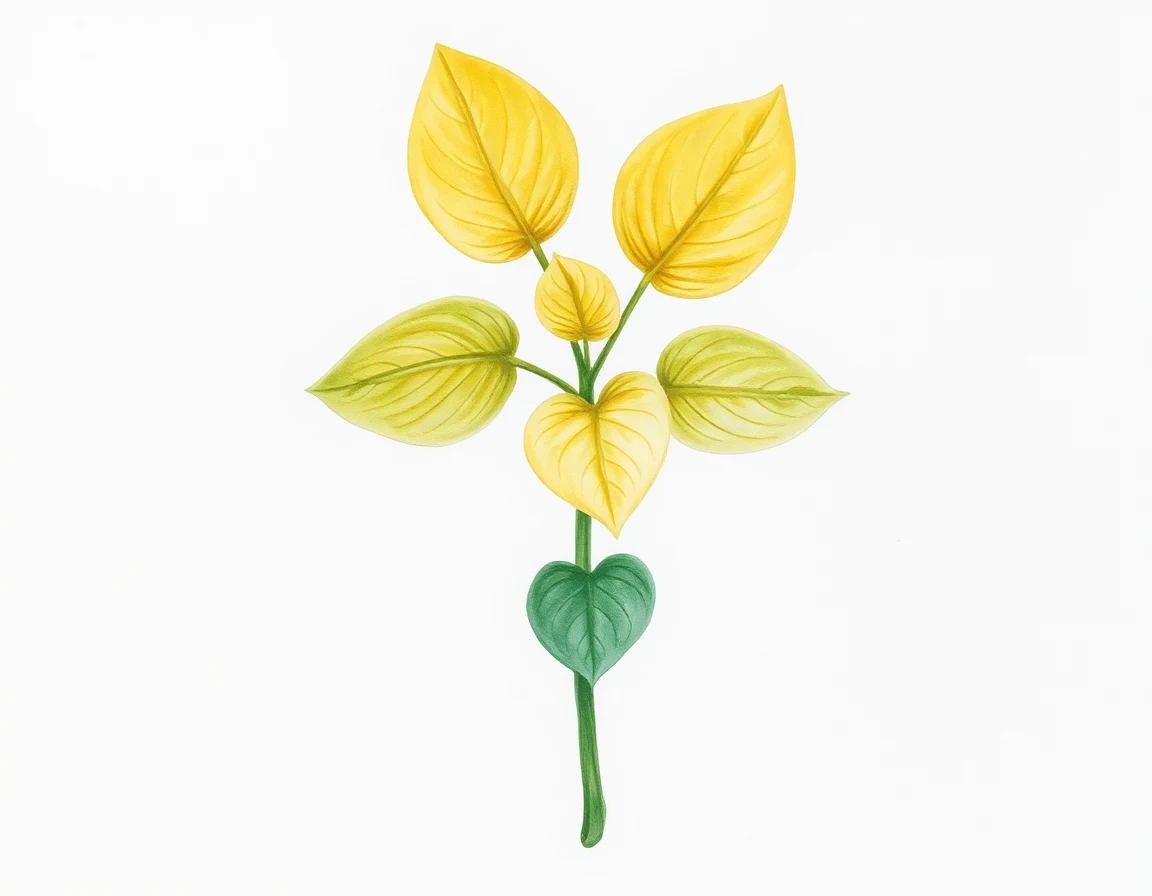 Watercolor illustration of Hosta 'Inaho'