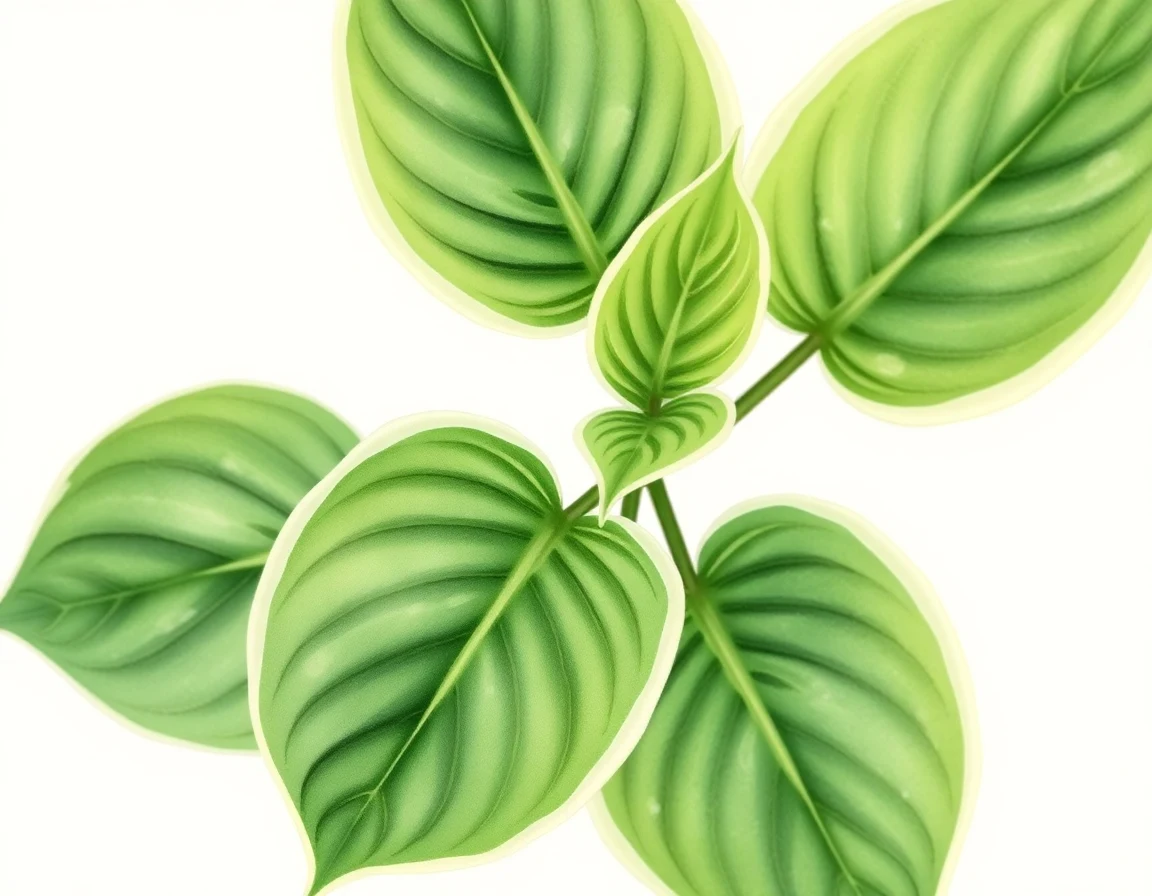 Watercolor illustration of Hosta 'Kate's Legacy'