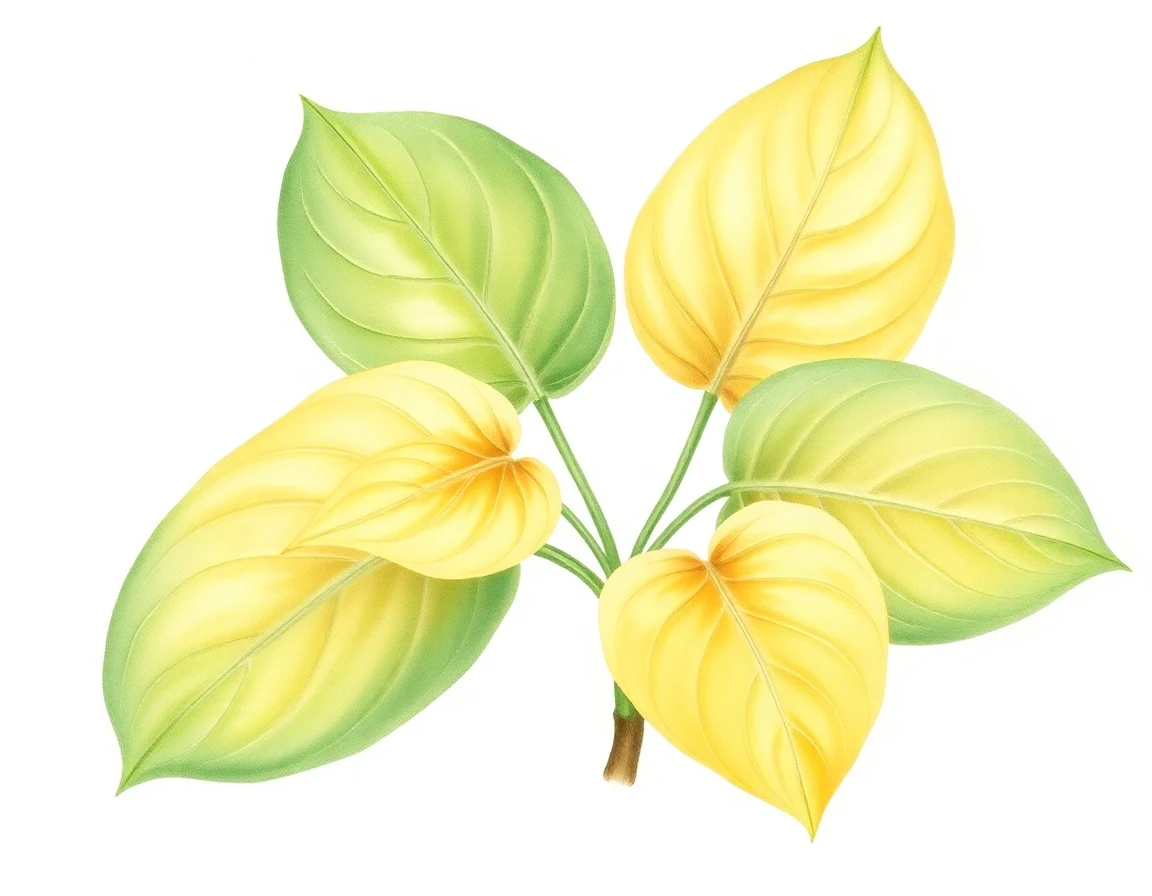 Watercolor illustration of Hosta 'Kevin Kelley'