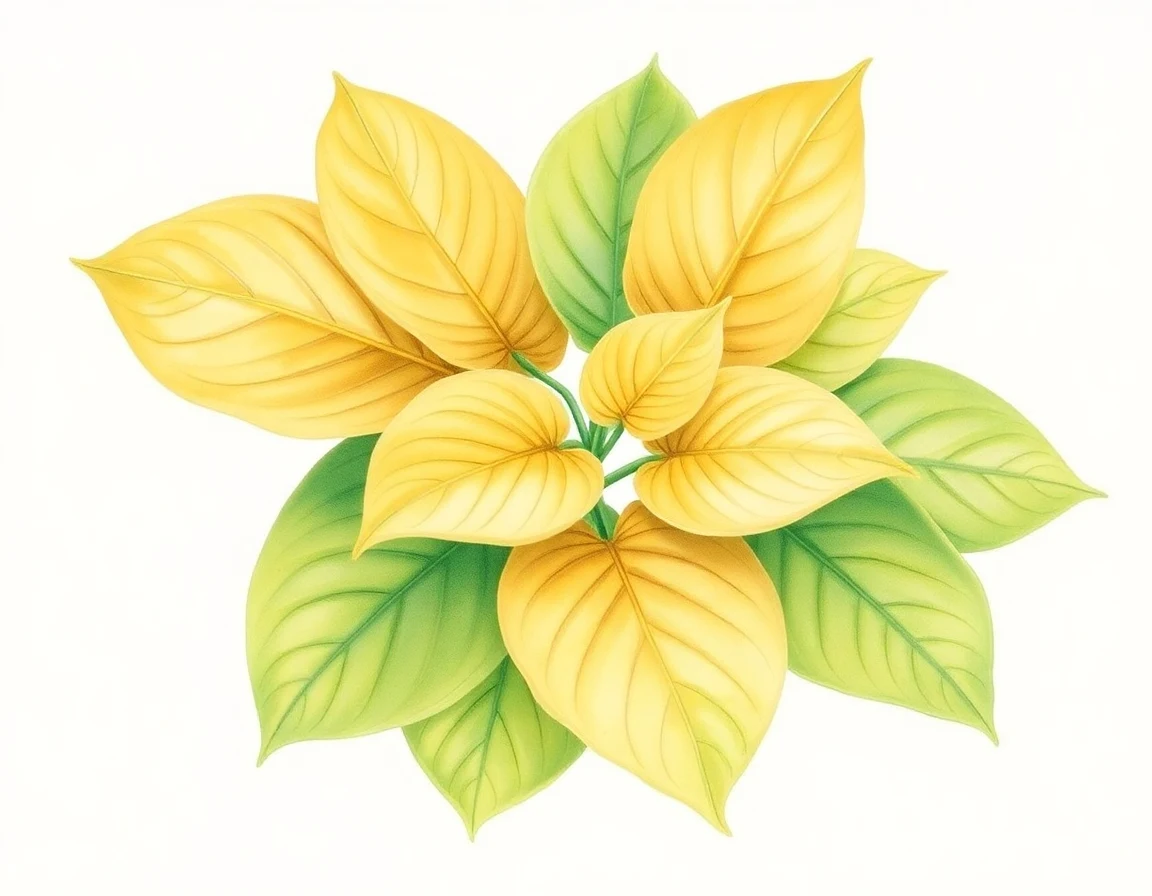 Watercolor illustration of Hosta 'Lachman Legacy'