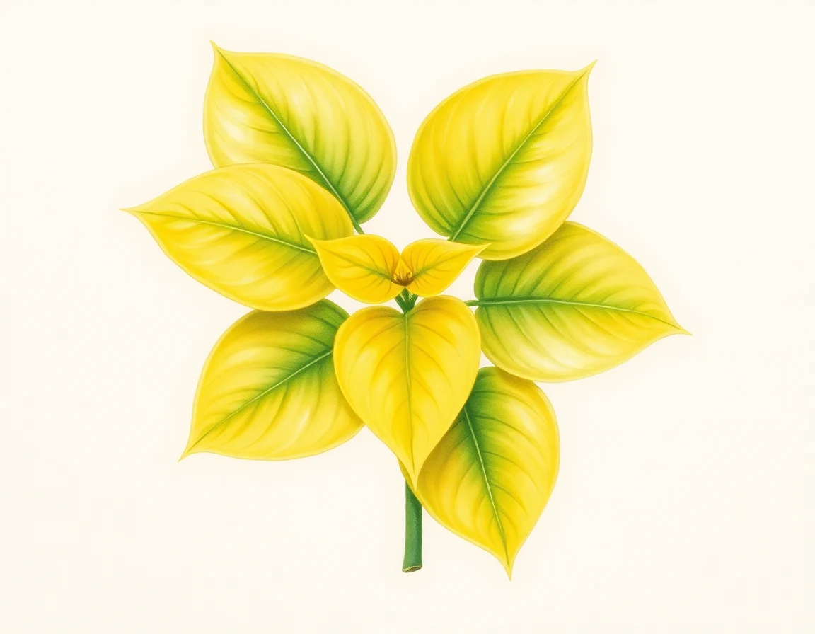 Watercolor illustration of Hosta 'Lady Guinevere'