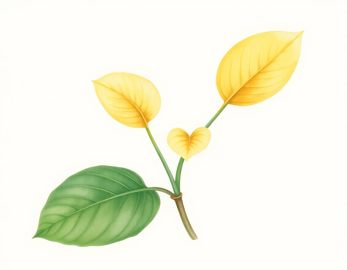 Watercolor illustration of Hosta 'Lakeside Little Tuft'