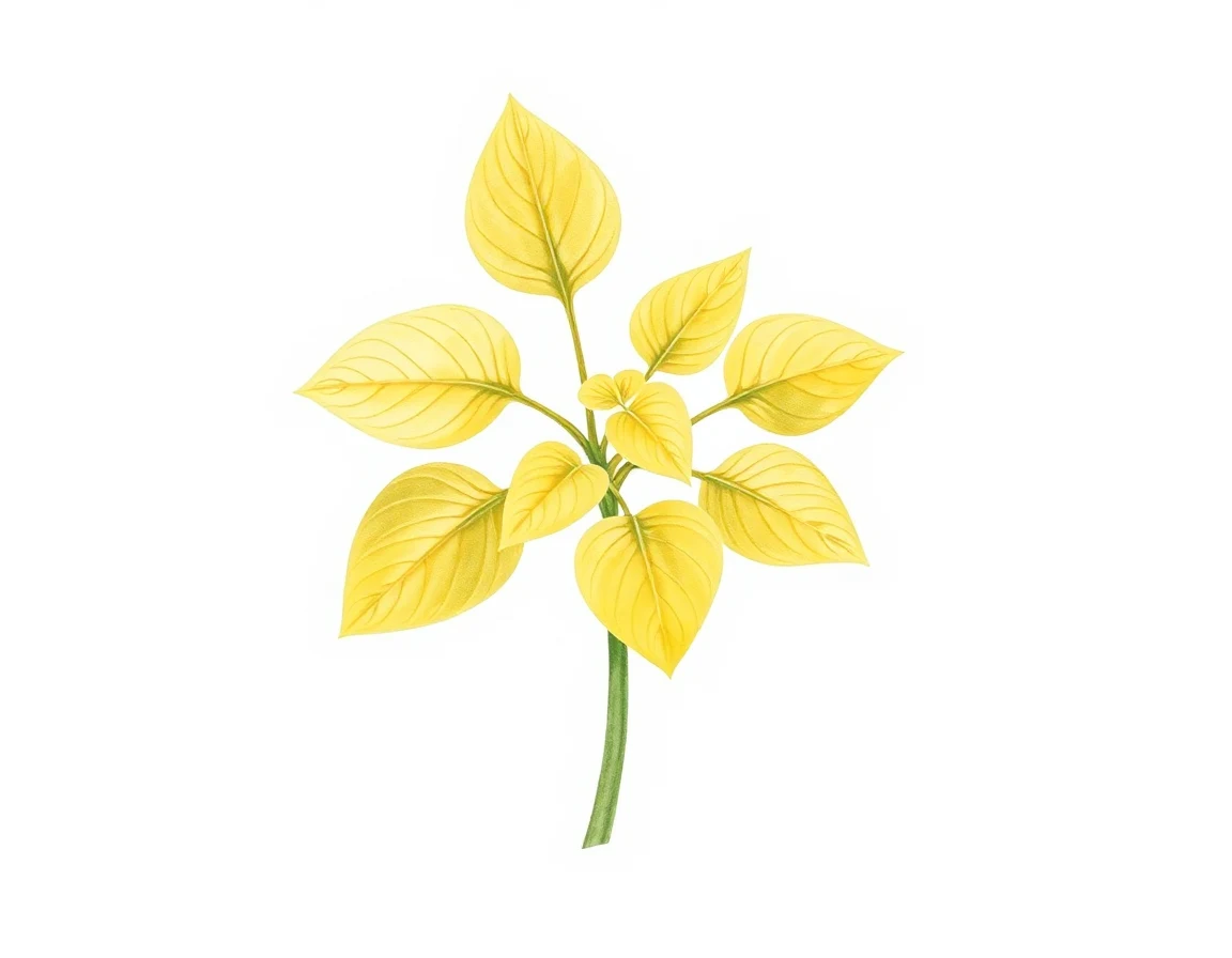 Watercolor illustration of Hosta 'Light of Zetar'