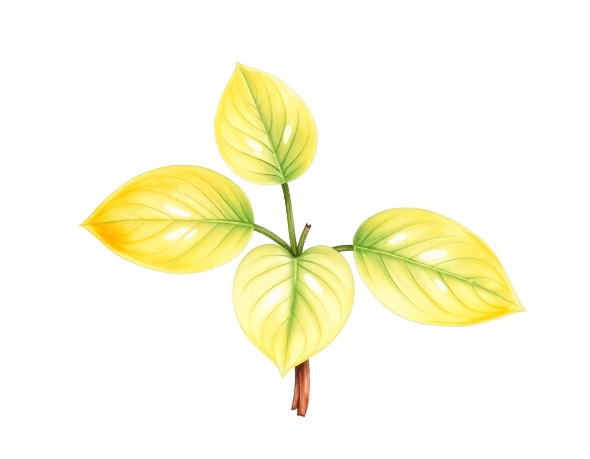 Watercolor illustration of Hosta 'Little Fellow'