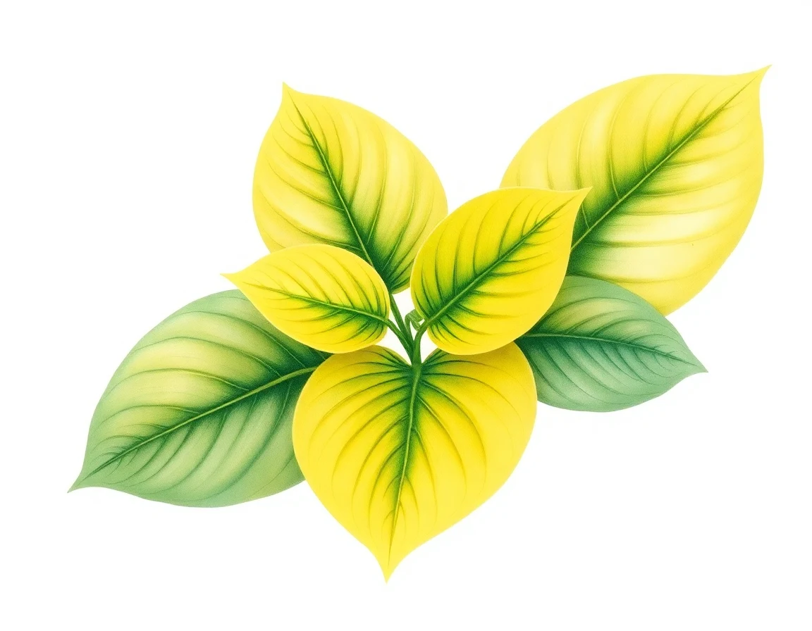 Watercolor illustration of Hosta 'Lydia Scheu'
