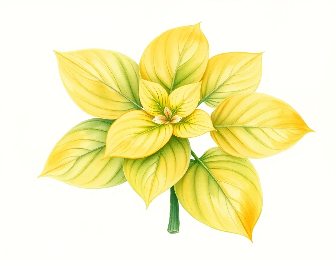 Watercolor illustration of Hosta 'Marion Bachman'