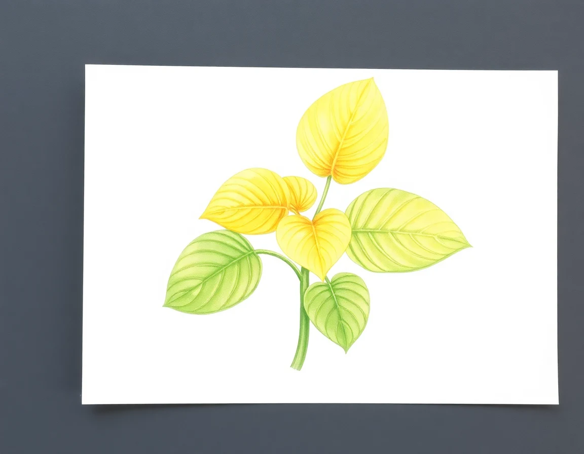 Watercolor illustration of Hosta 'Marlu's Evelyn Lucile'