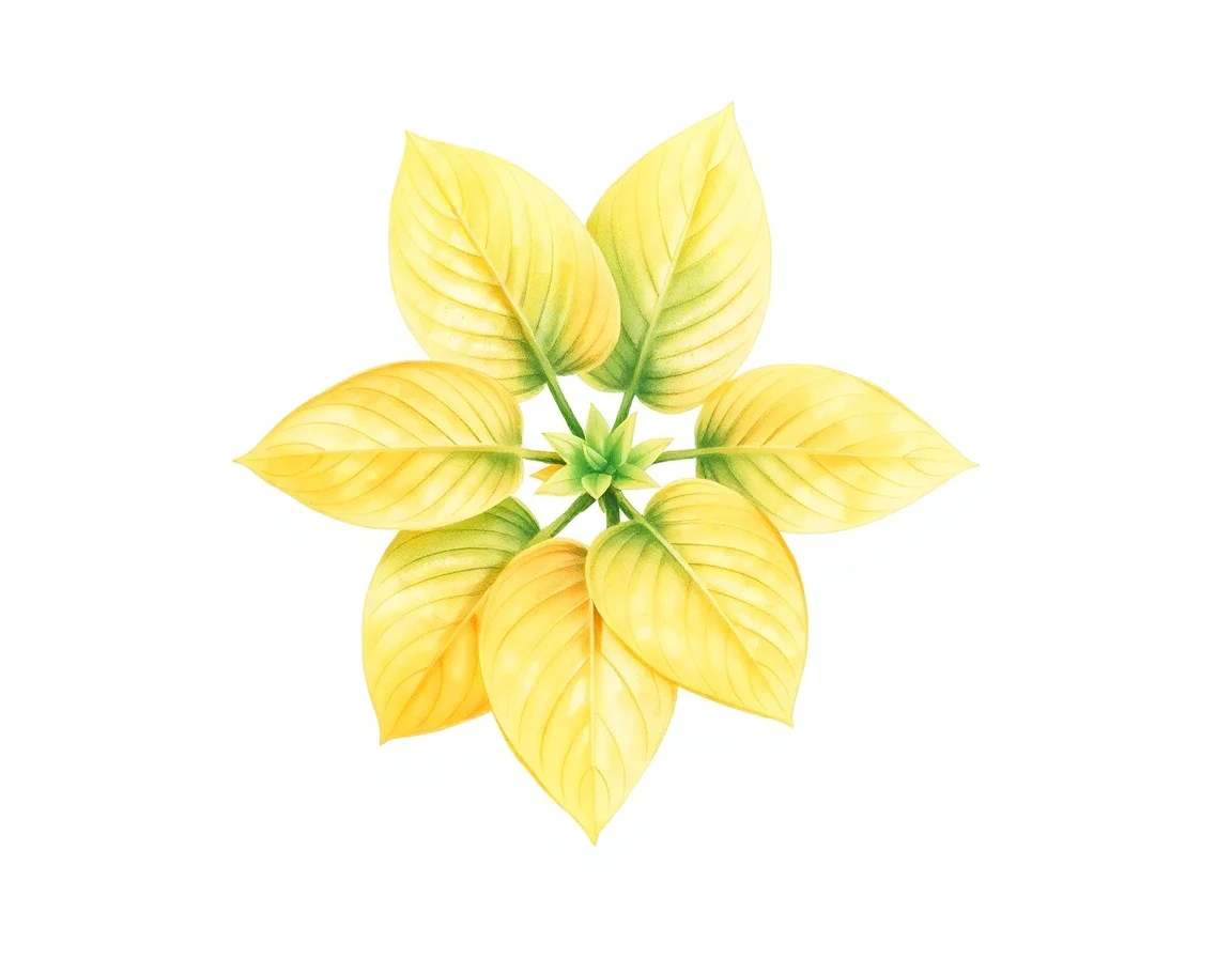 Watercolor illustration of Hosta 'Marnie's Delight'