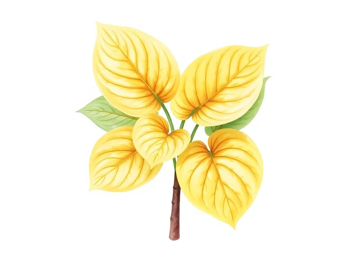 Watercolor illustration of Hosta 'Midnight Mistress'