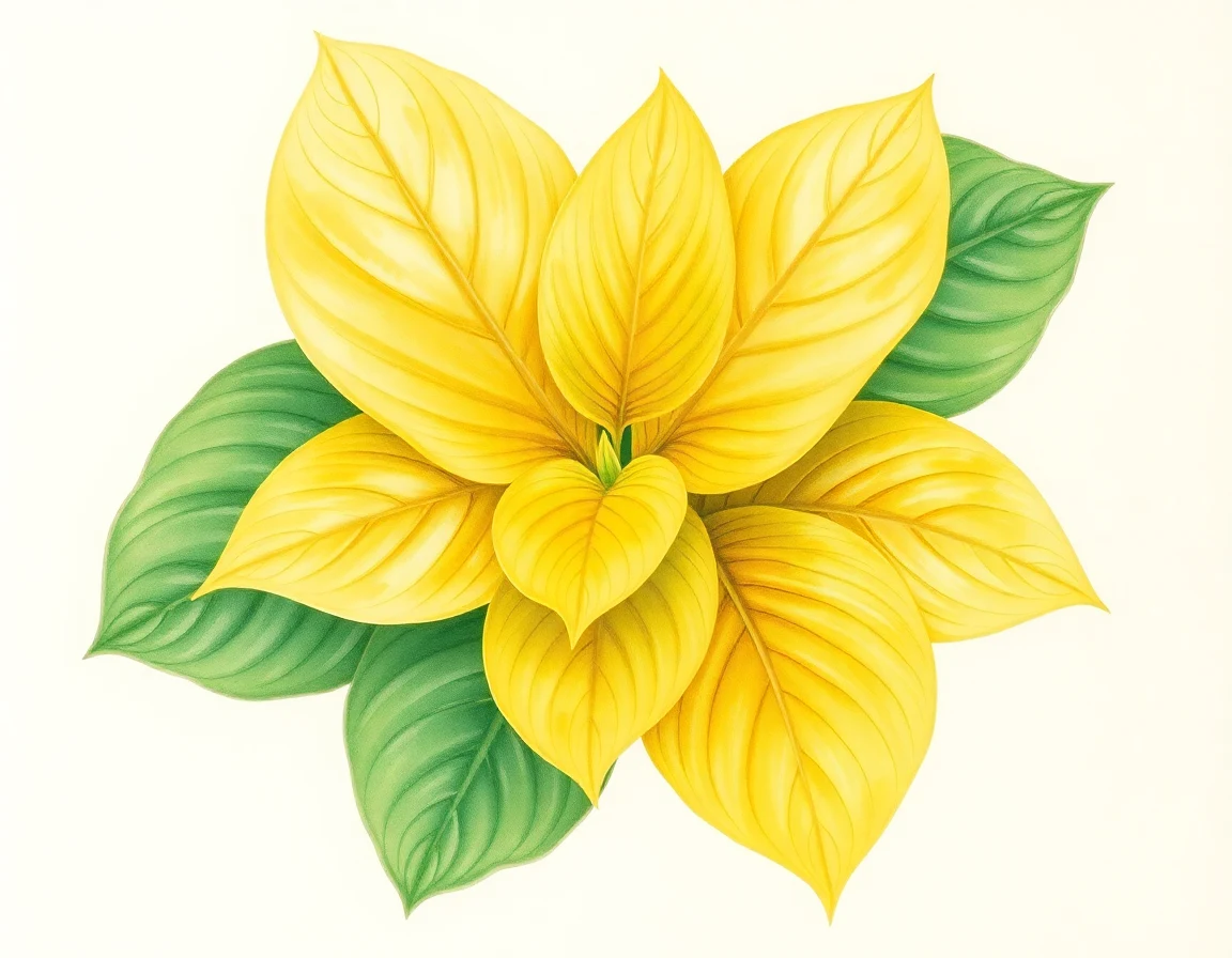 Watercolor illustration of Hosta 'Ming Treasure'