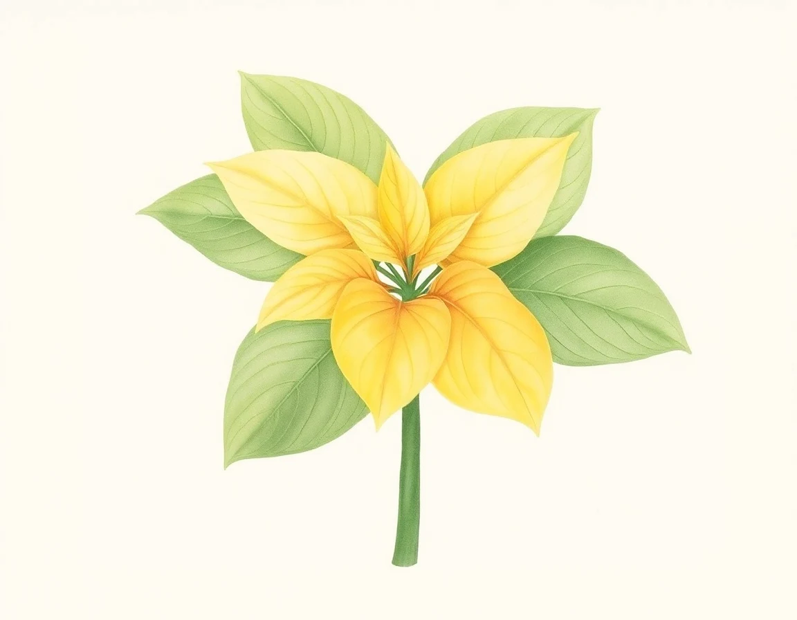 Watercolor illustration of Hosta 'Mississippi River'