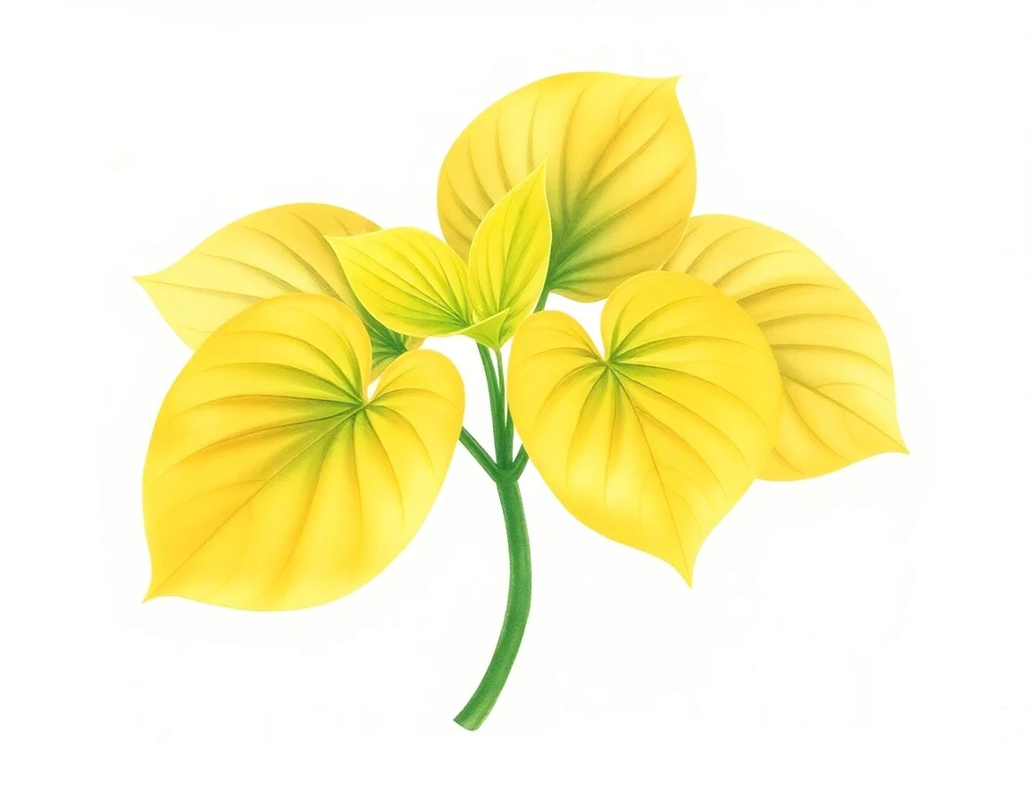 Watercolor illustration of Hosta 'Moon Waves'