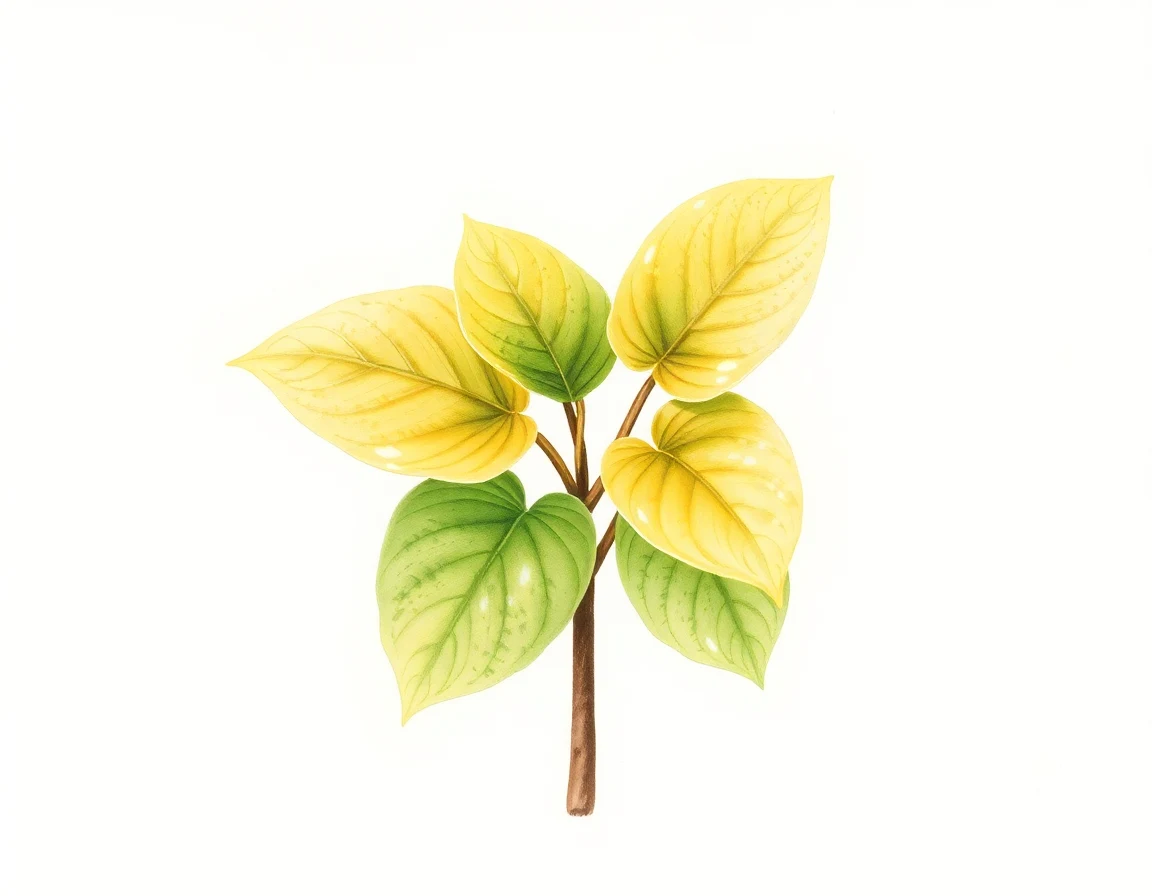 Watercolor illustration of Hosta 'Mount Holyoke'