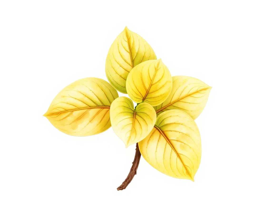 Watercolor illustration of Hosta 'Mrs Minky'