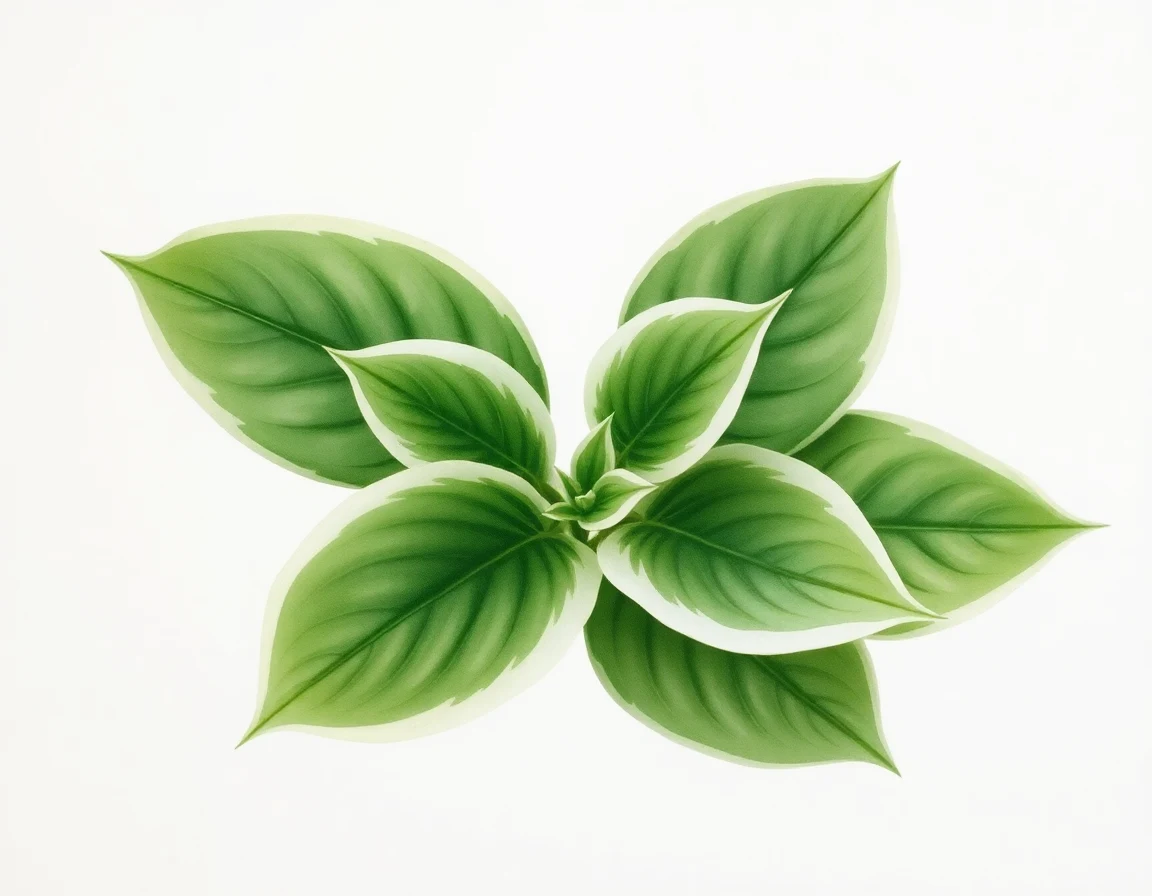 Watercolor illustration of Hosta 'Nanc'